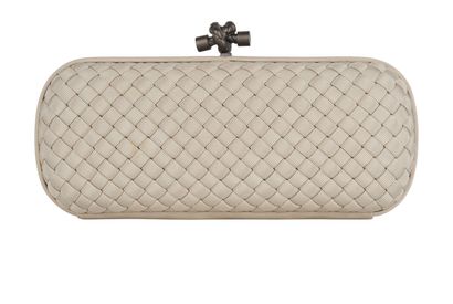 Intrecciato Knot Long Clutch, front view